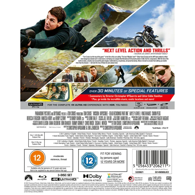 MISSION: IMPOSSIBLE DEAD RECKONING BIKE JUMP EDITION 4K ULTRA HD STEELBOOK (INCLUDES BLU-RAY)