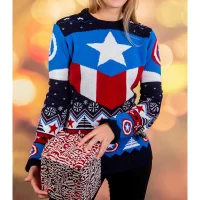 Captain America Christmas Jumper - undefined undefined
