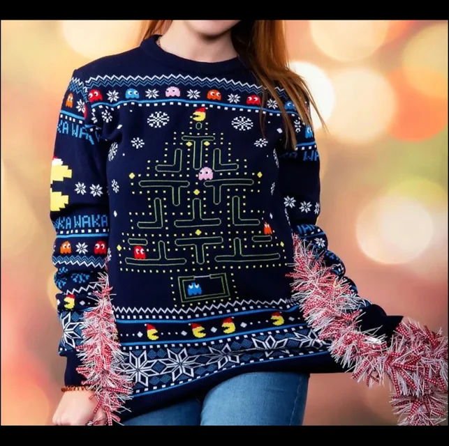 Pac-Man Christmas Jumper