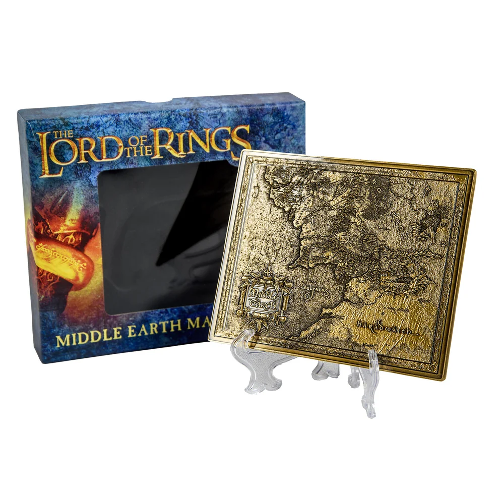 Lord of the Rings Middle Earth Metal Map Image 1