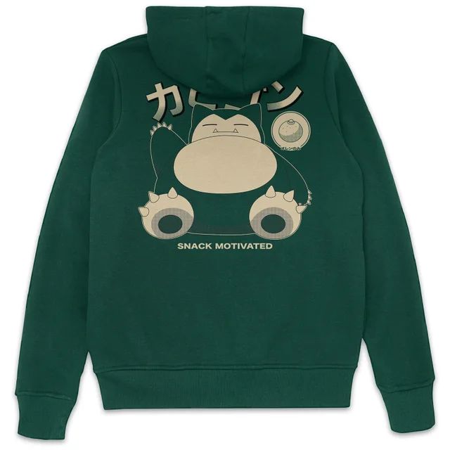Pokémon Snorlax Snoozy By Nature Hoodie - Green