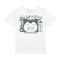 Pokémon Snorlax I'm Hungry Kids' T-Shirt - White - undefined undefined