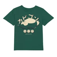 Pokémon Snorlax Relaxation Kids' T-Shirt - Green - undefined undefined