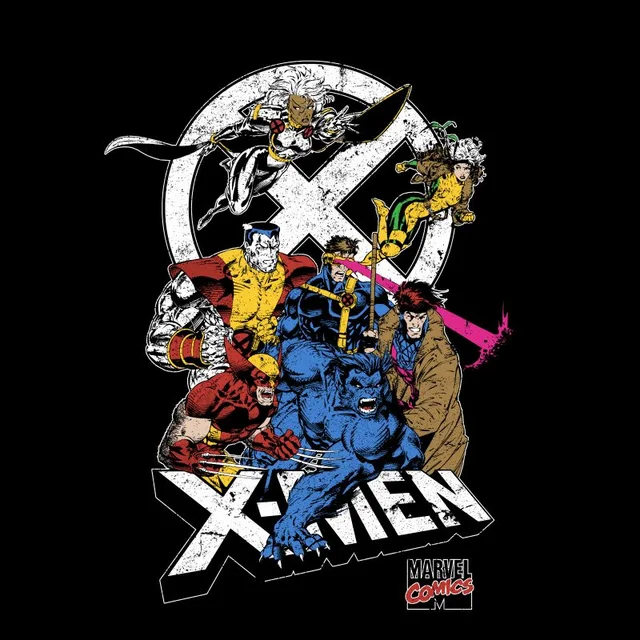 X-Men Super Team Men's T-Shirt - Black