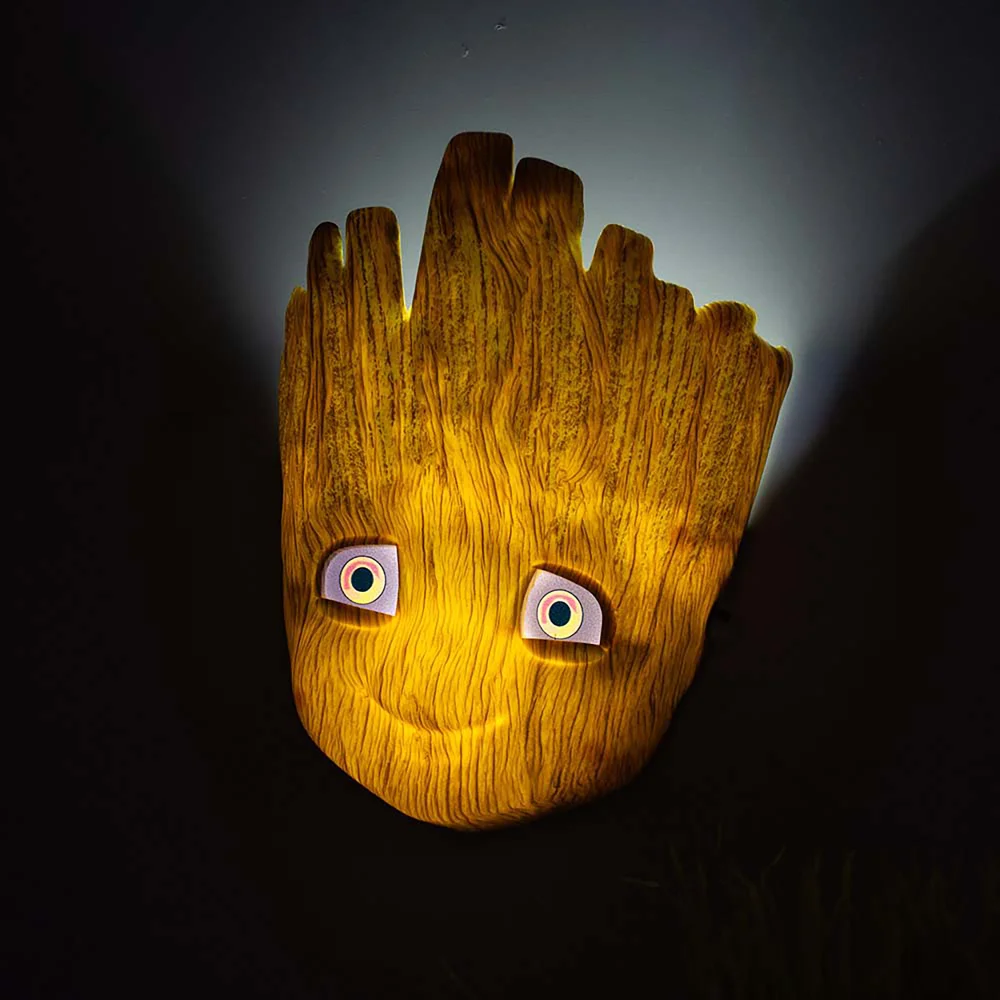 3D Marvel Baby Groot Face Light Image 1