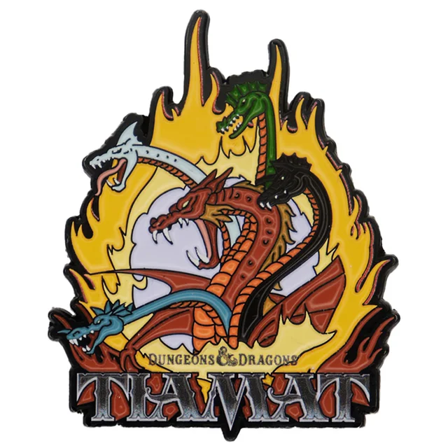 Dungeons & Dragons: The Cartoon 40th Anniversary Tiamat Pin Badge by Fanattik