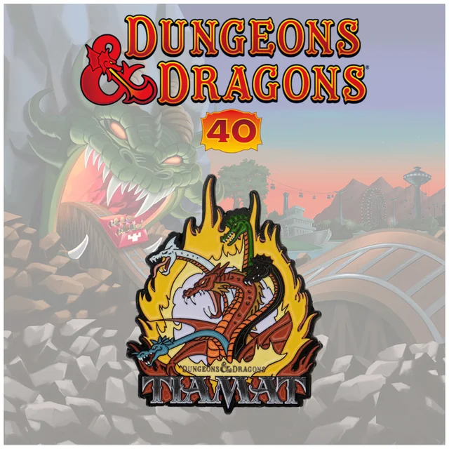 Dungeons & Dragons: The Cartoon 40th Anniversary Tiamat Pin Badge by Fanattik