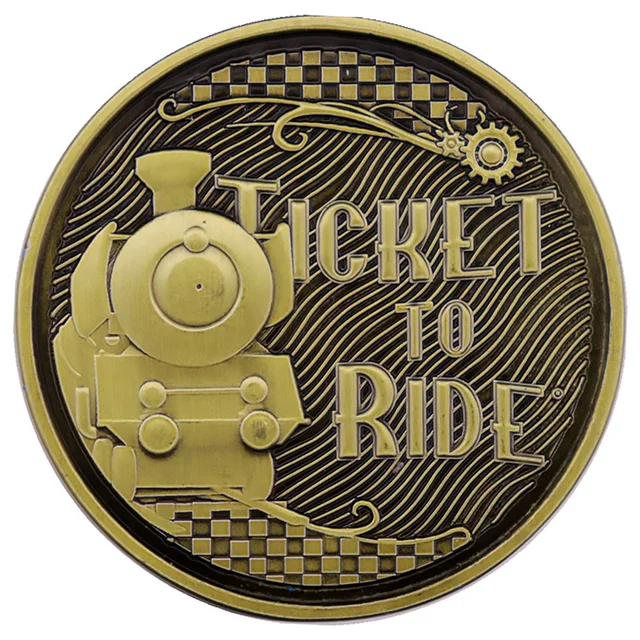 Ticket to Ride Limited Edition Collectible Train Coin by Fanattik