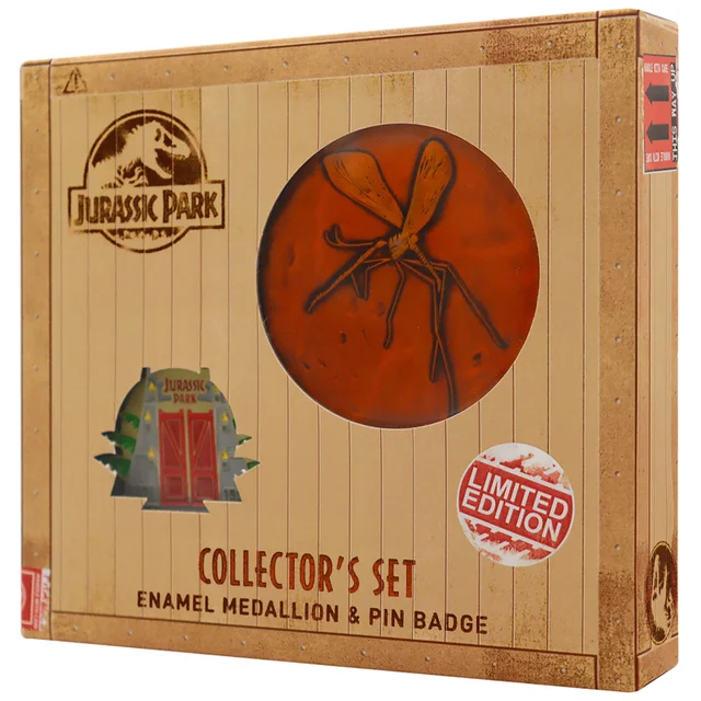 Jurassic Park Medallion and Pin Set by Fanattik