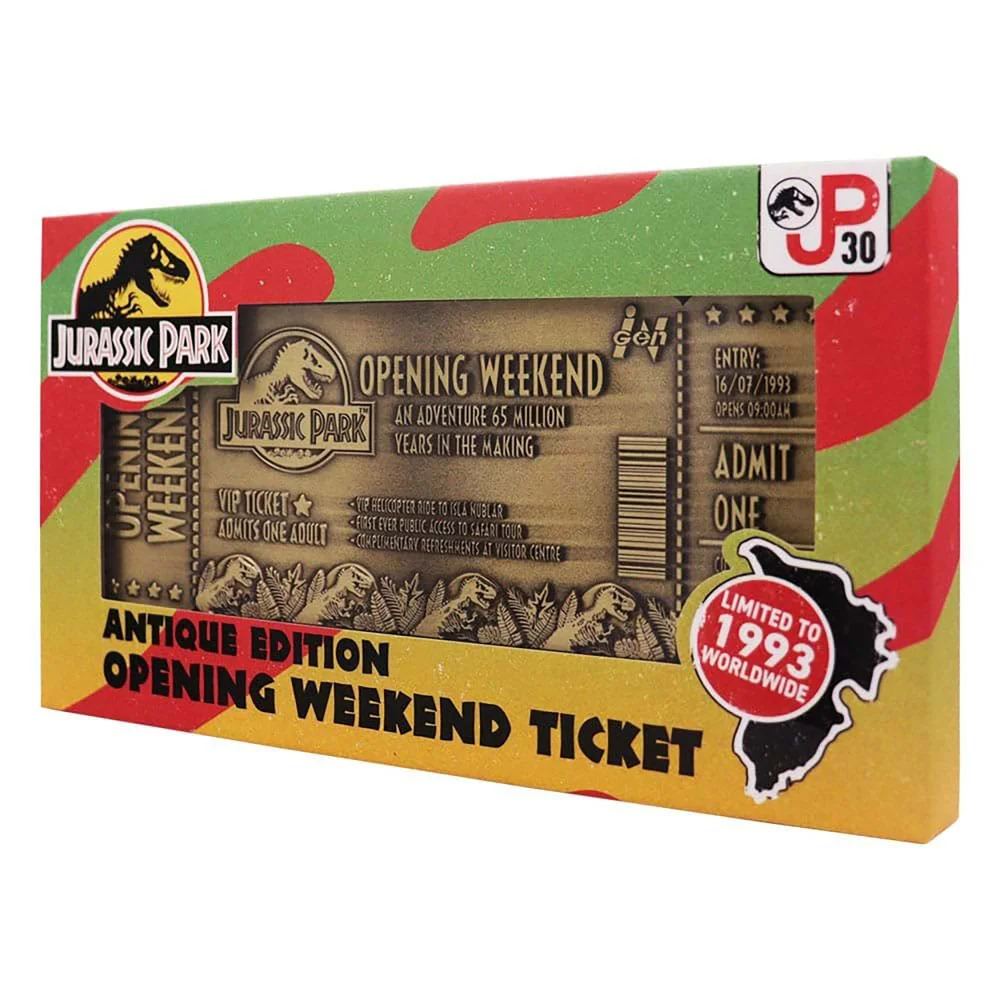 Jurassic Park Limited Edition 30th Anniversary Opening Weekend Ticket Image 1