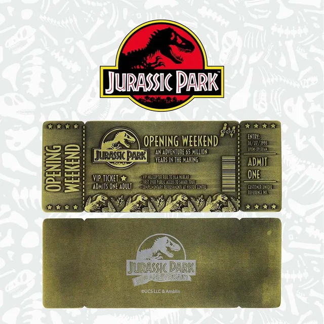 Jurassic Park Limited Edition 30th Anniversary Opening Weekend Ticket