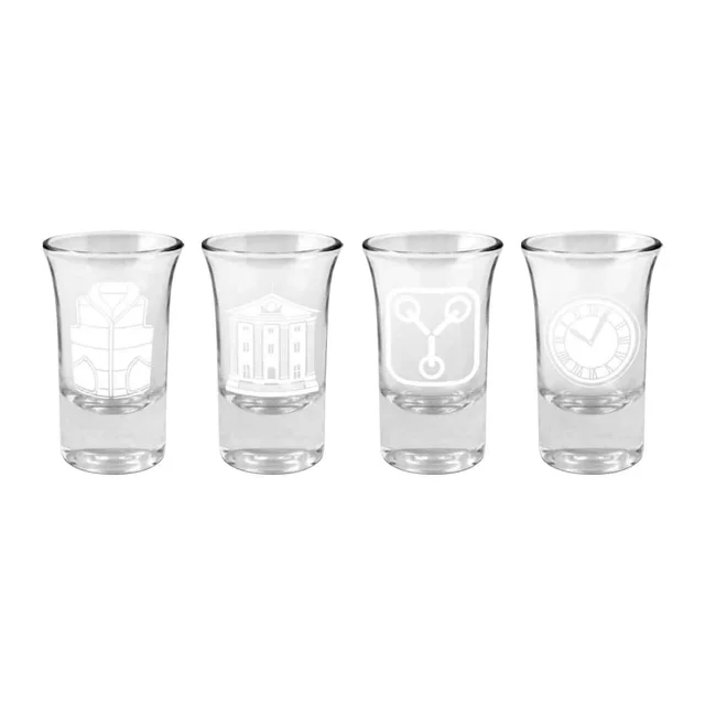 Back to the Future Premium Set of 4 Shot Glasses