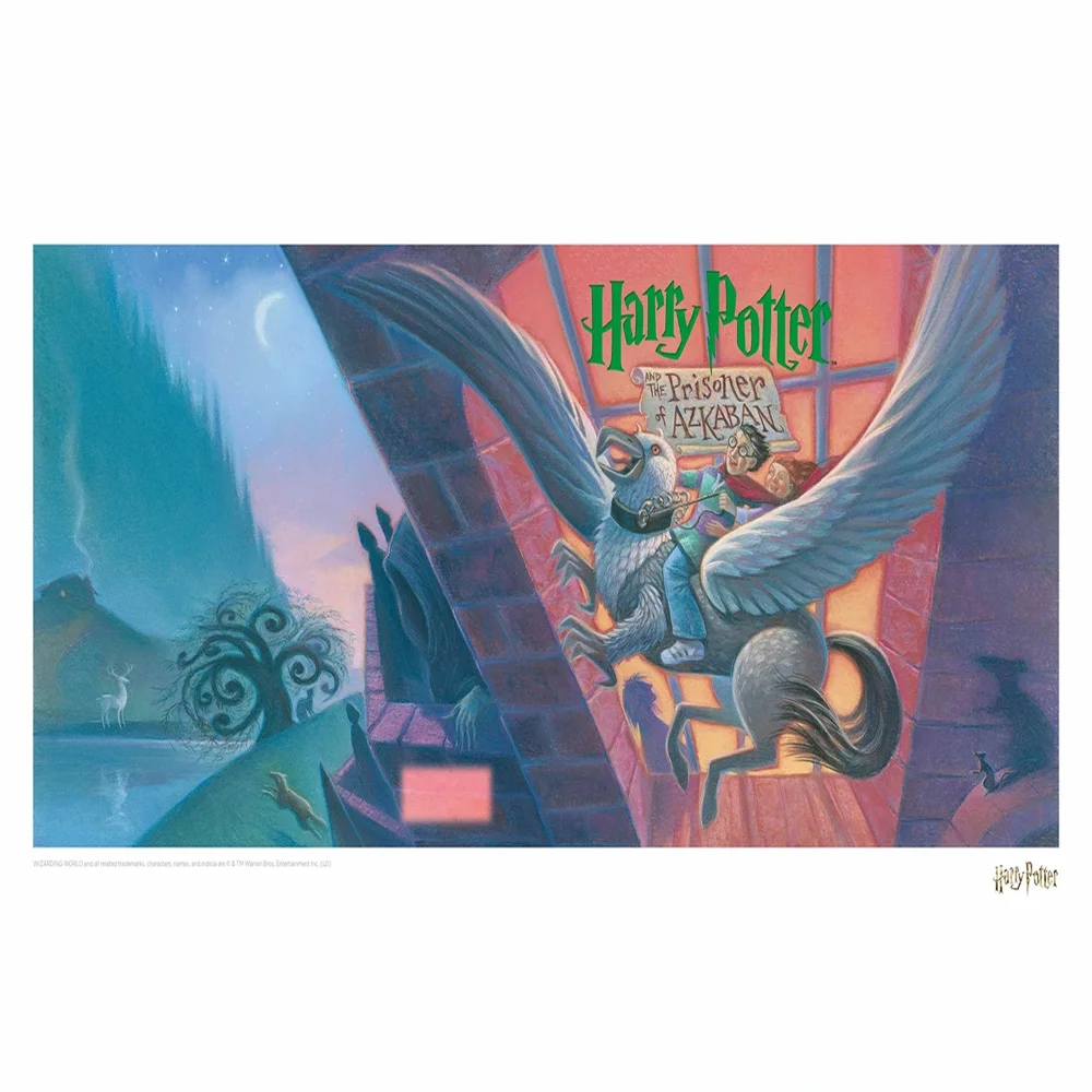 Harry Potter & the Prisoner of Azkaban Book Cover Artwork Limited Edition Art Print Image 1