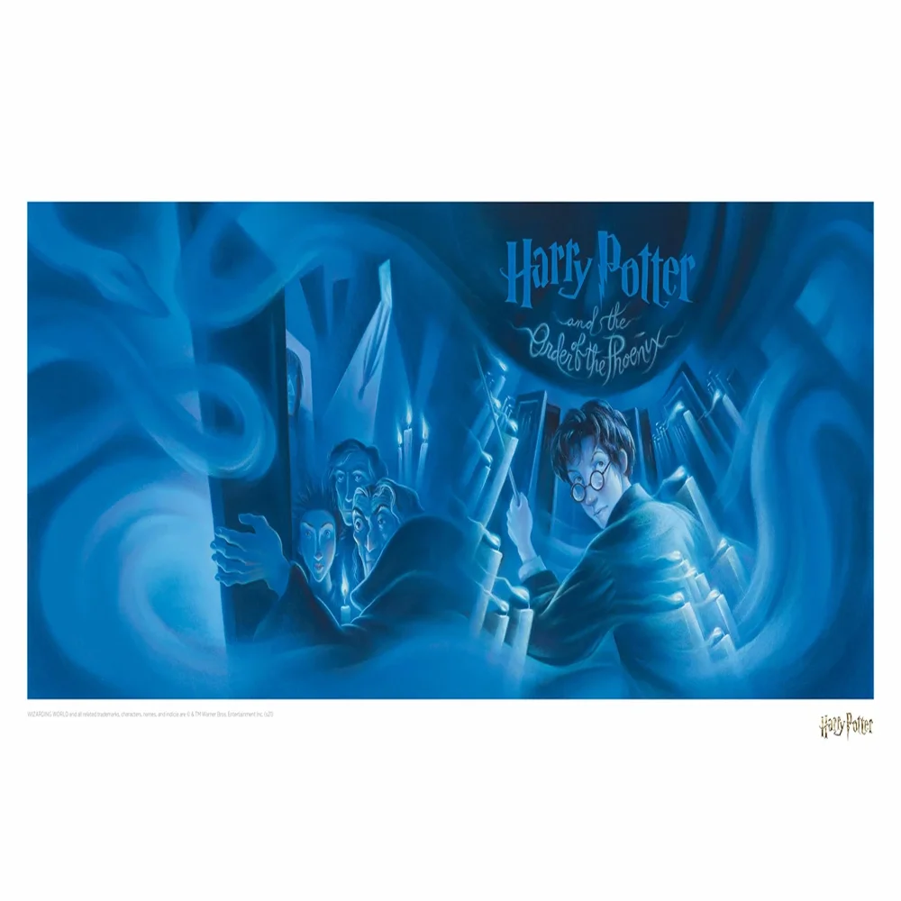 Harry Potter & the Order of the Phoenix Book Cover Artwork Limited Edition Art Print Image 1