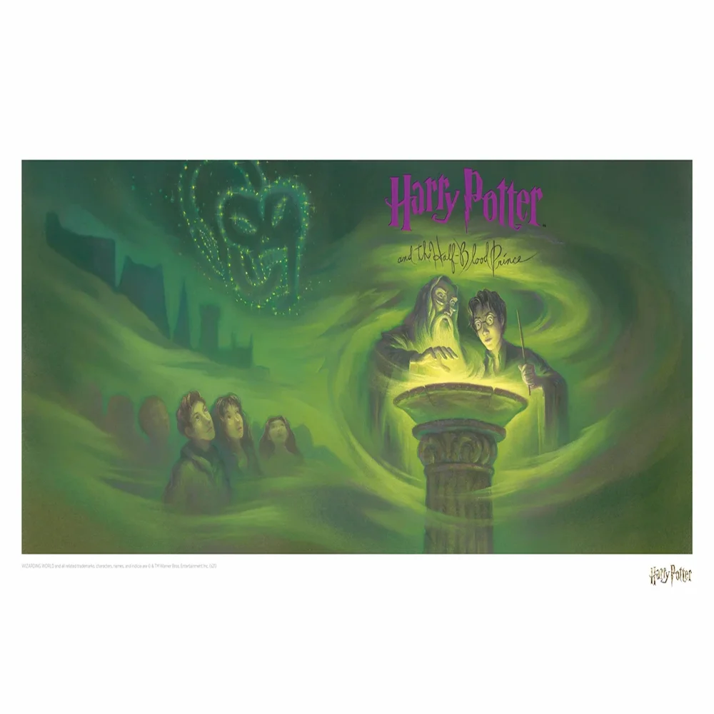 Harry Potter & the Half Blood Prince Book Cover Artwork Limited Edition Art Print Image 1