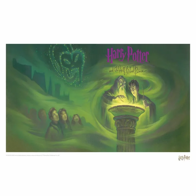 Harry Potter & the Half Blood Prince Book Cover Artwork Limited Edition Art Print