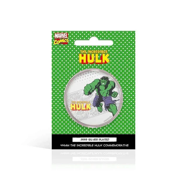 Marvel Limited Edition .999 Silver Plated Hulk Collectible Coin
