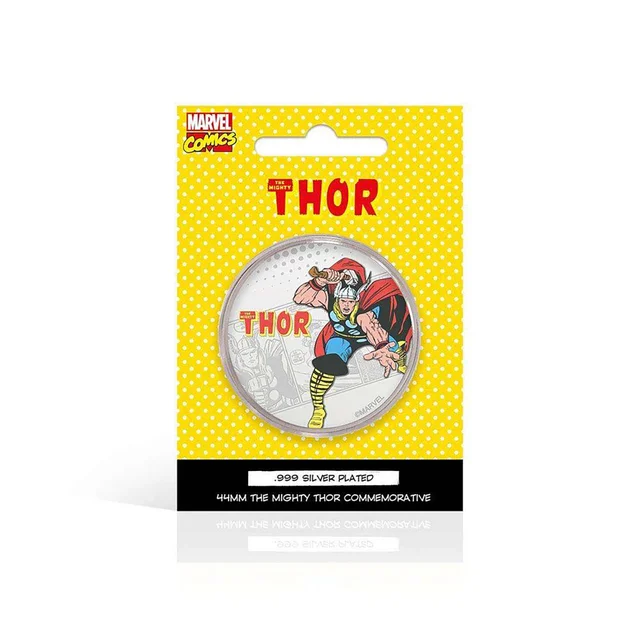 Marvel Limited Edition .999 Silver Plated Thor Collectible Coin