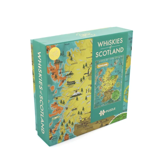 Whiskies Of Scotland - 500 Piece Jigsaw Puzzle