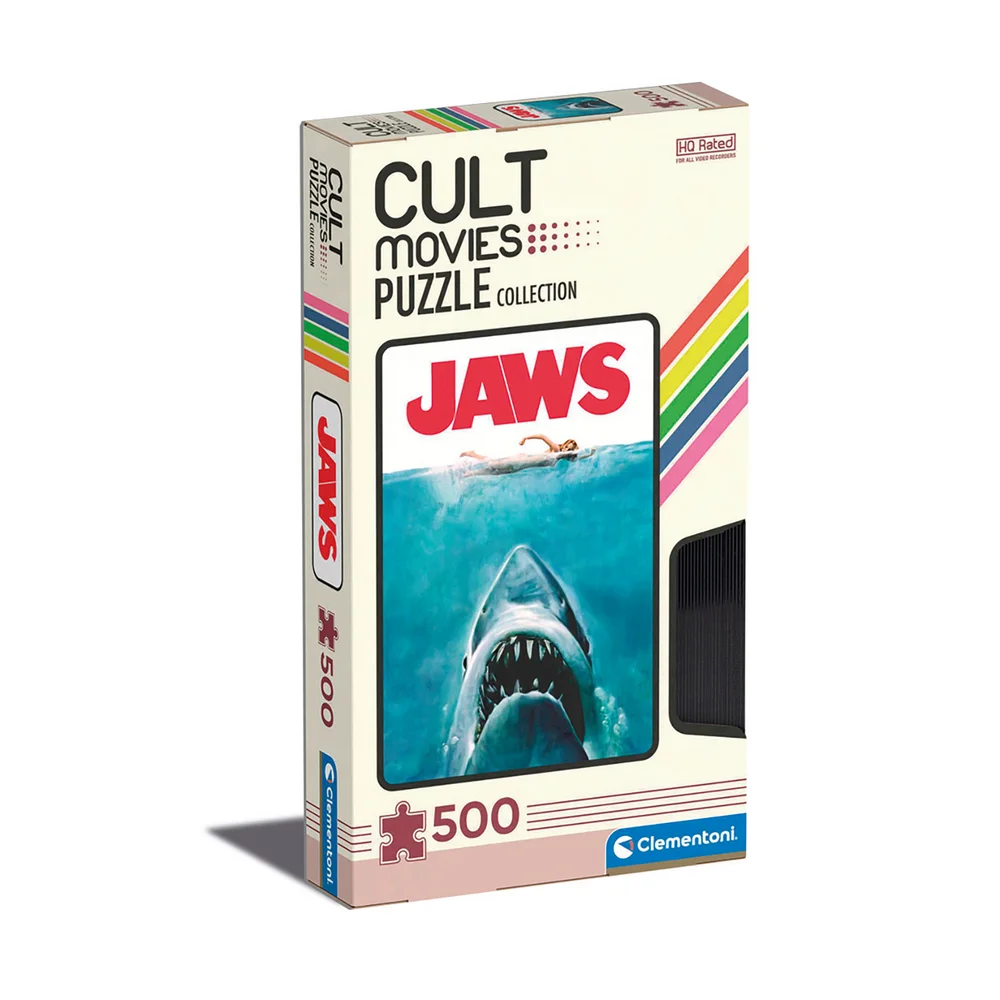 Clementoni Cult Movies Jaws 500 Piece Jigsaw Puzzle Image 1