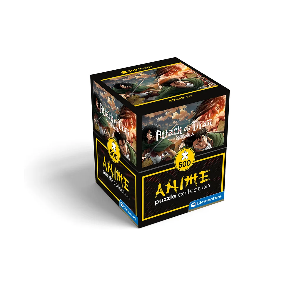 Clementoni Anime Attack On Titan Cube 500 Piece Jigsaw Puzzle 1 Image 1