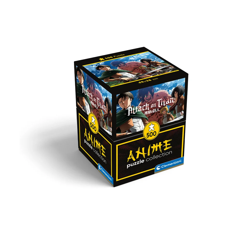 Clementoni Anime Attack On Titan Cube 500 Piece Jigsaw Puzzle 2 Image 1