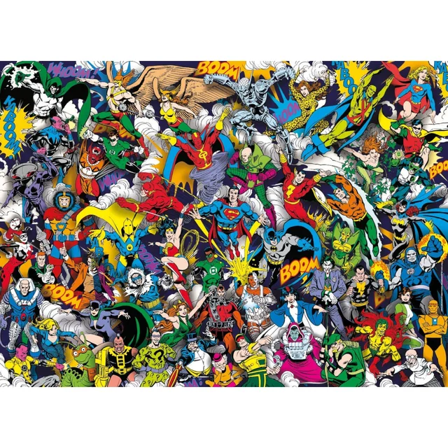Clementoni Dc Justice League 1000 Piece Impossible Jigsaw Puzzle