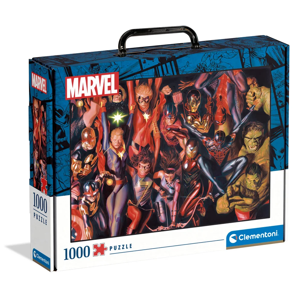 Clementoni Marvel Briefcase 1000 Piece Jigsaw Puzzle Image 1