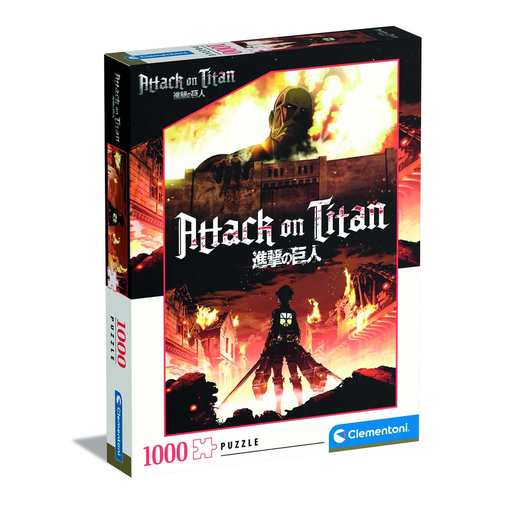 Clementoni Anime Attack On Titan 1000 Piece Jigsaw Puzzle 2 Image 1
