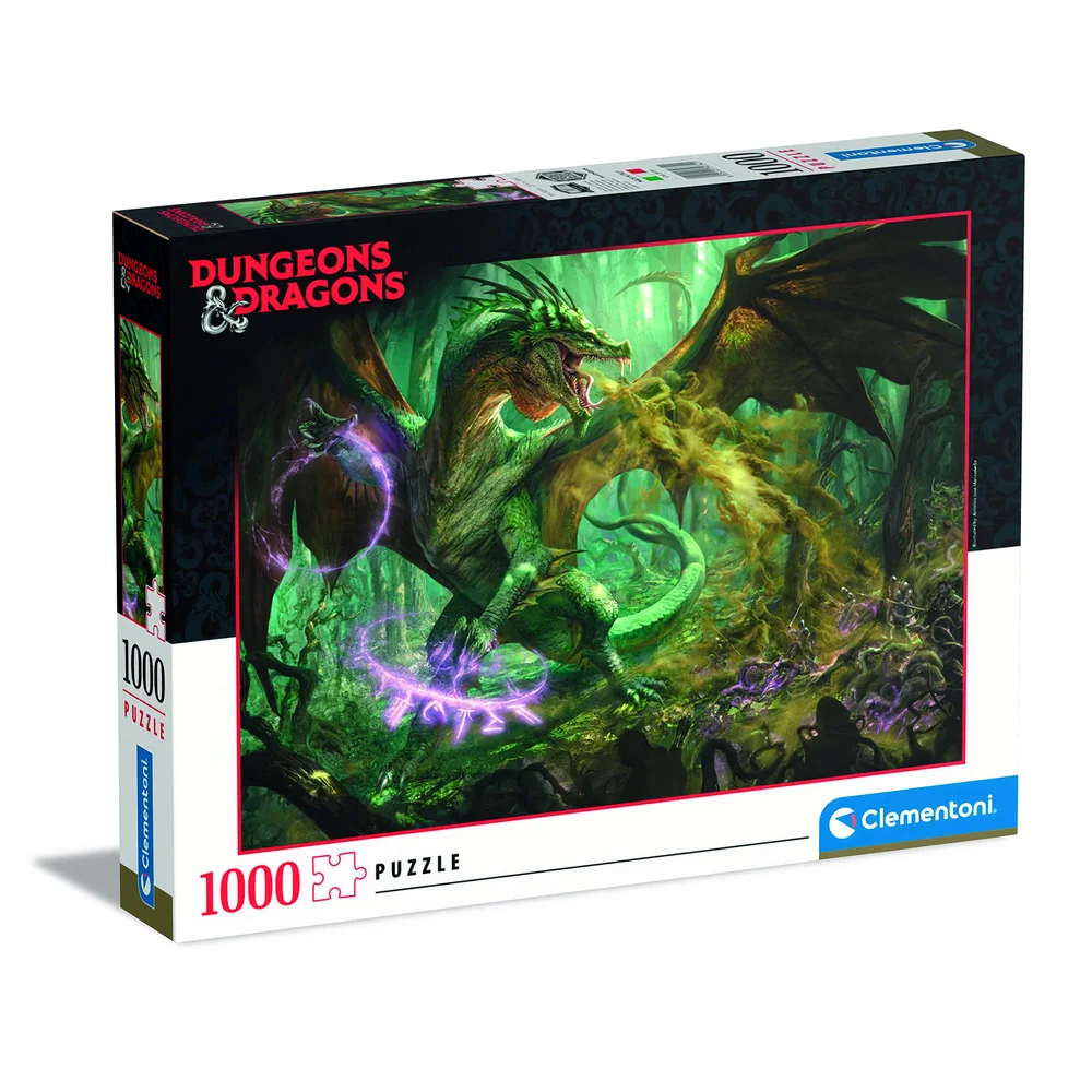 Clementoni Dungeons & Dragons 1000 Piece Jigsaw Puzzle 2 Image 1