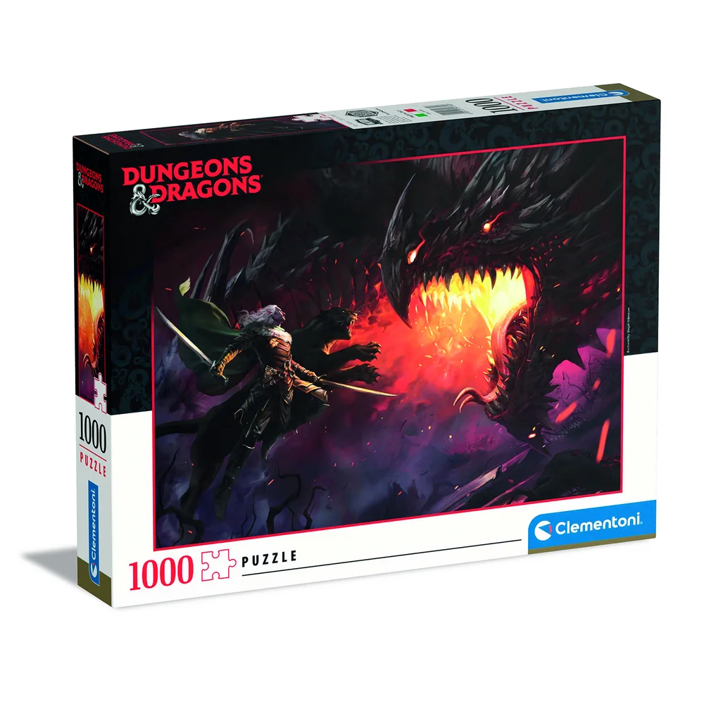 Clementoni Dungeons & Dragons 1000 Piece Jigsaw Puzzle 3 Image 1