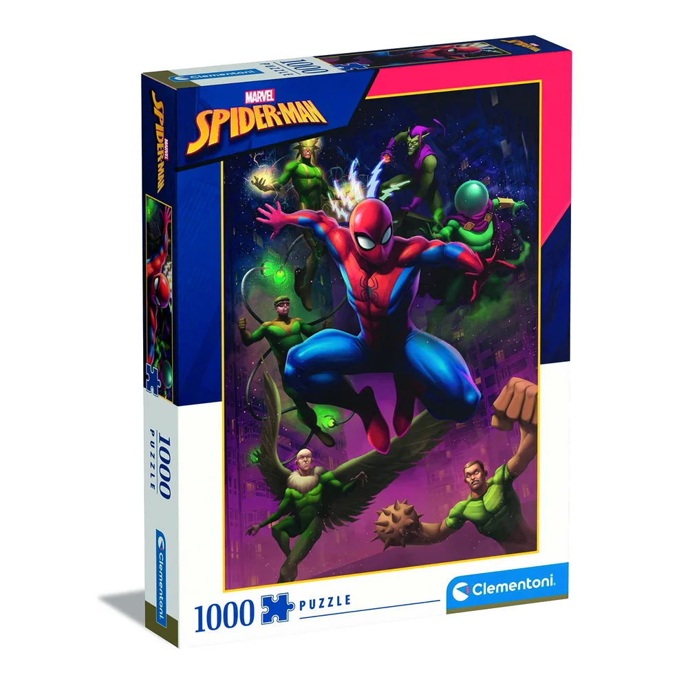 Clementoni Marvel Spiderman Illustrated 1000 Piece Jigsaw Puzzle Image 1