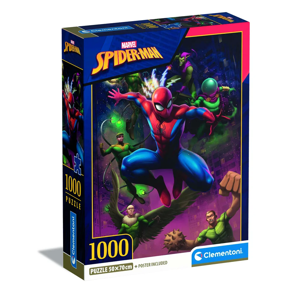 Clementoni Marvel Spiderman 1000 Piece Jigsaw Puzzle Image 1