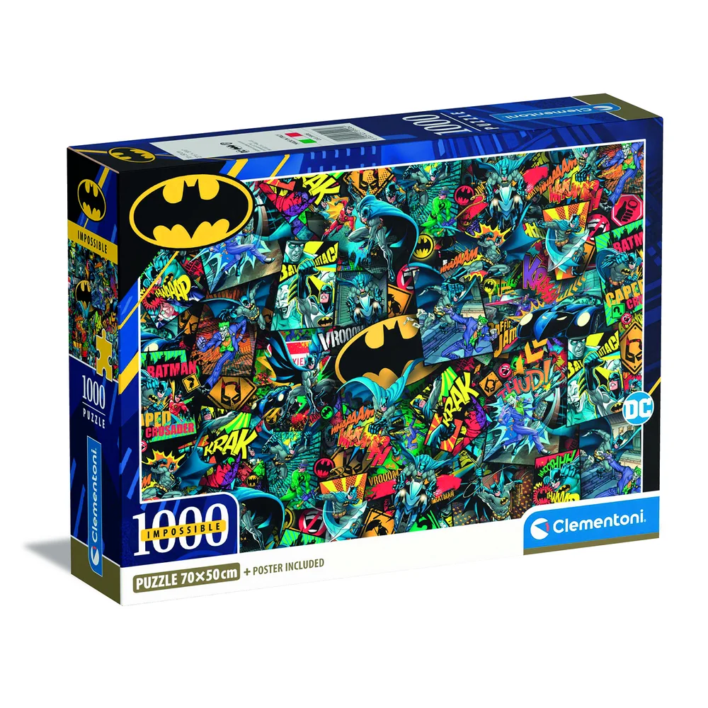 Clementoni Batman 1000 Piece Impossible Jigsaw Puzzle Image 1