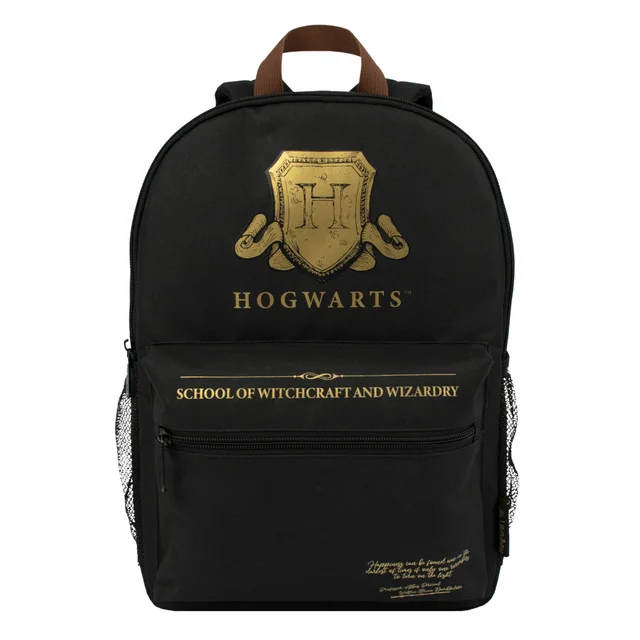 Harry Potter Hogwarts Shield Black Backpack