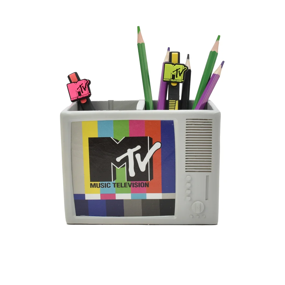 MTV 3D Retro TV Pen Pot Image 1