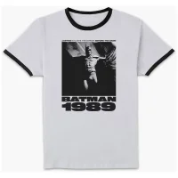 BATMAN The Bat Unisex Ringer T-Shirt - White/Black - undefined undefined