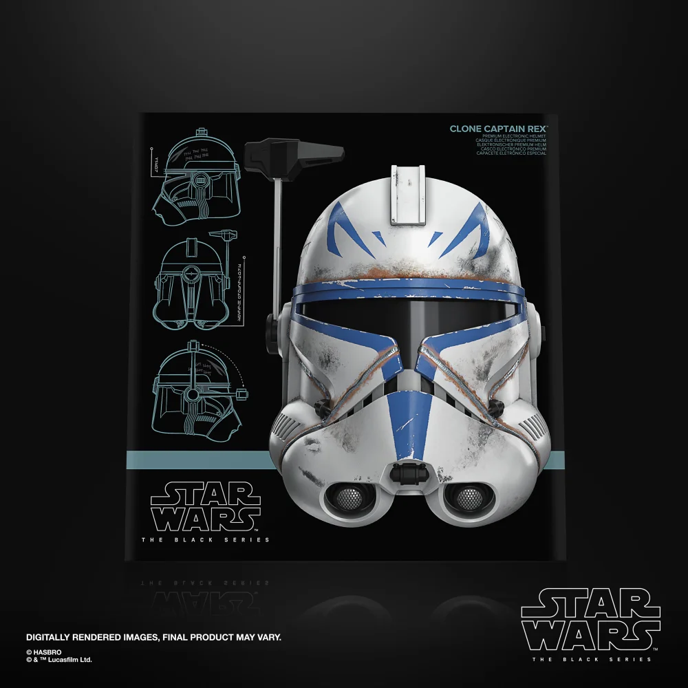 Hasbro Star Wars The Black Series Clone Captain Rex Premium Electronic Helmet Image 1