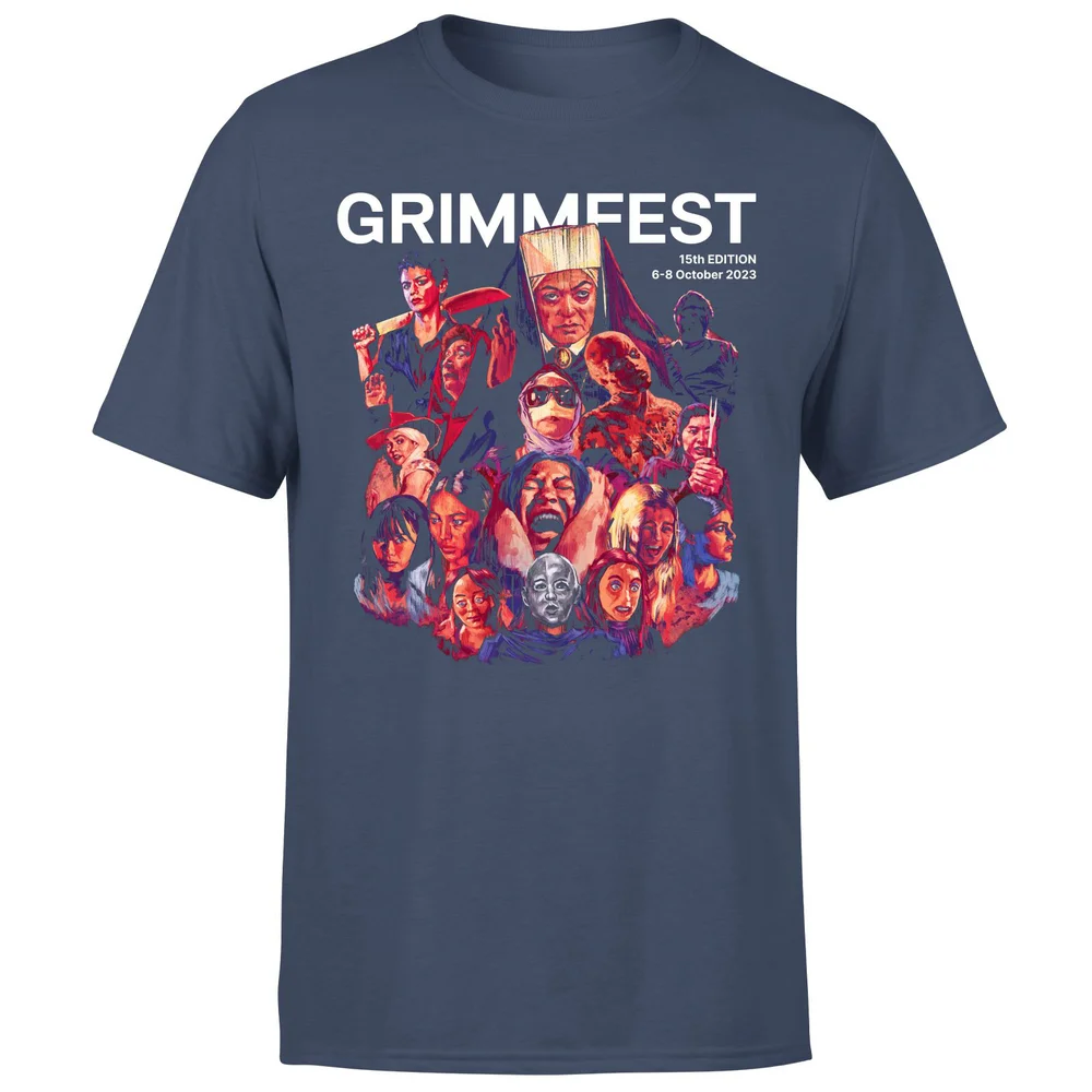 GRIMMFEST STAFF 2023 Men's T-Shirt - Navy - S - Navy Image 1
