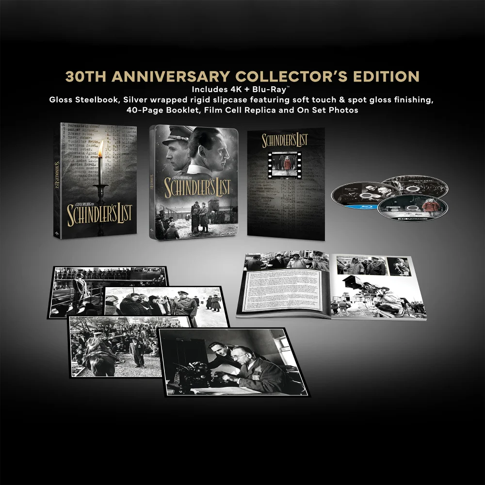 Schindler's List 30th Anniversary Collector's Edition 4K Ultra HD Steelbook Image 1