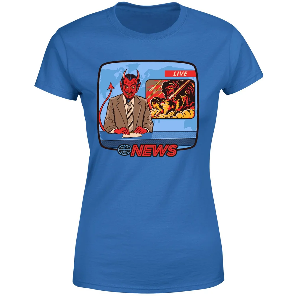 Breaking News Women's T-Shirt - Blue - S - Blue Image 1