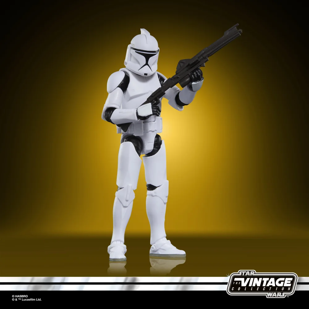Hasbro Star Wars The Vintage Collection Phase I Clone Trooper, Star Wars: Attack of the Clones Action Figure (3.75”) Image 1