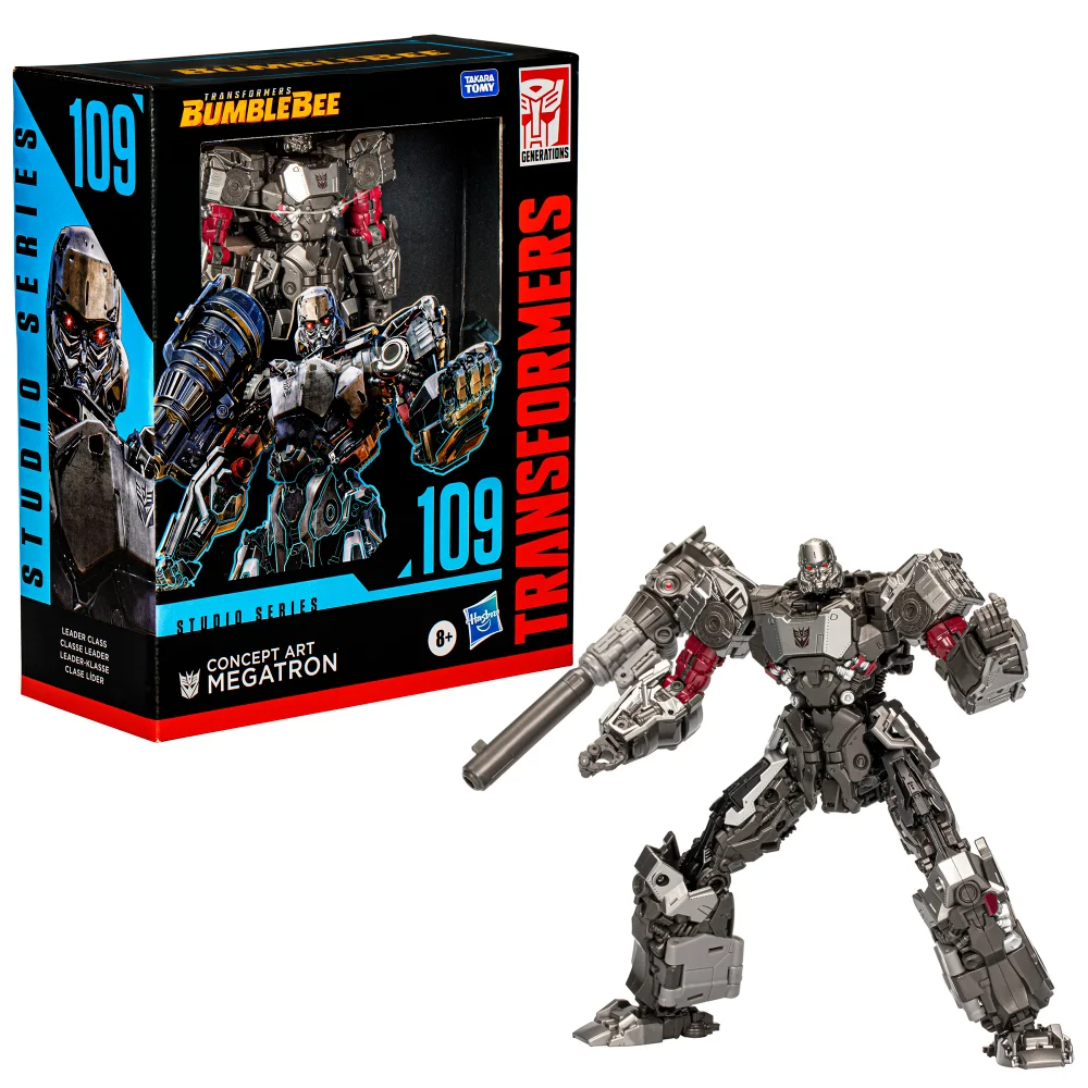 Hasbro Transformers Studio Series Leader Transformers: Bumblebee 109 Concept Art Megatron 8.5” Action Figure, 8+ Image 1