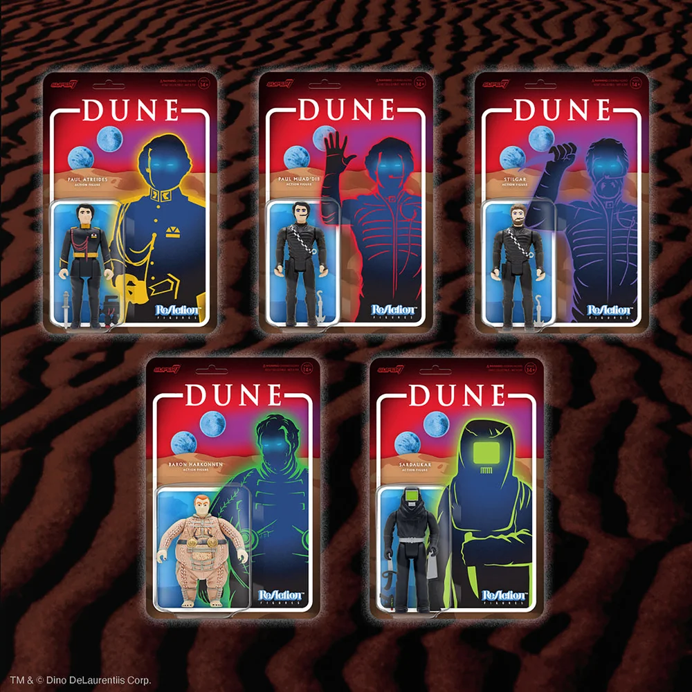 Super7 ReAction Dune - 5 Figure Bundle - RRP £60 Image 1