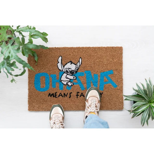 Disney Stitch Ohana Door Mat