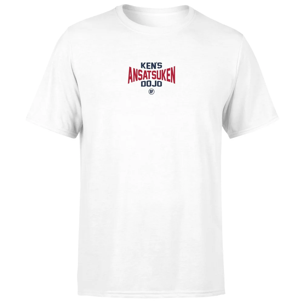 Street Fighter Ken's Dojo Unisex T-Shirt - White - S - White Image 1