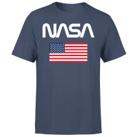 NASA Flag Unisex T-Shirt - Navy - undefined undefined