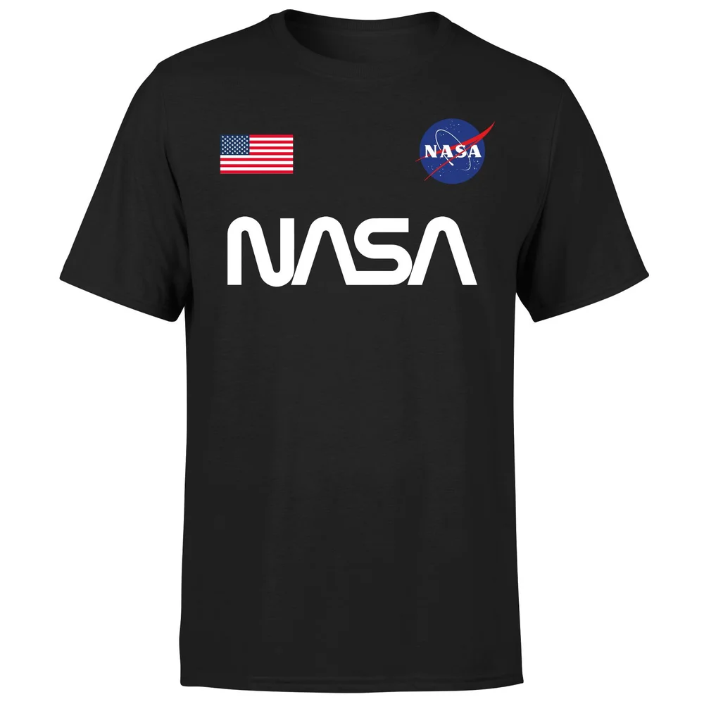 NASA Badge Unisex T-Shirt - Black - S - Black Image 1