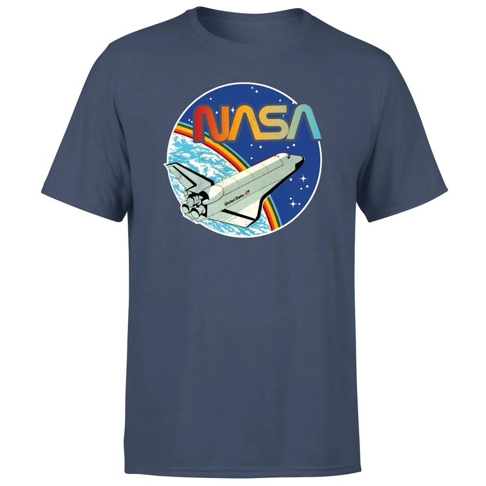 NASA Shuttle Emblem Unisex T-Shirt - Navy - S - Navy Image 1