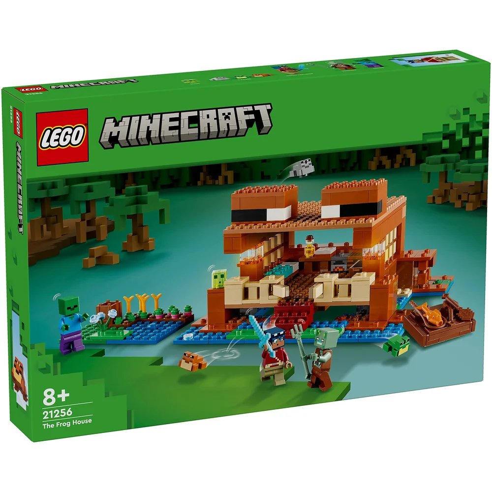LEGO Minecraft The Frog House Toy with Animal Figures 21256 Image 1